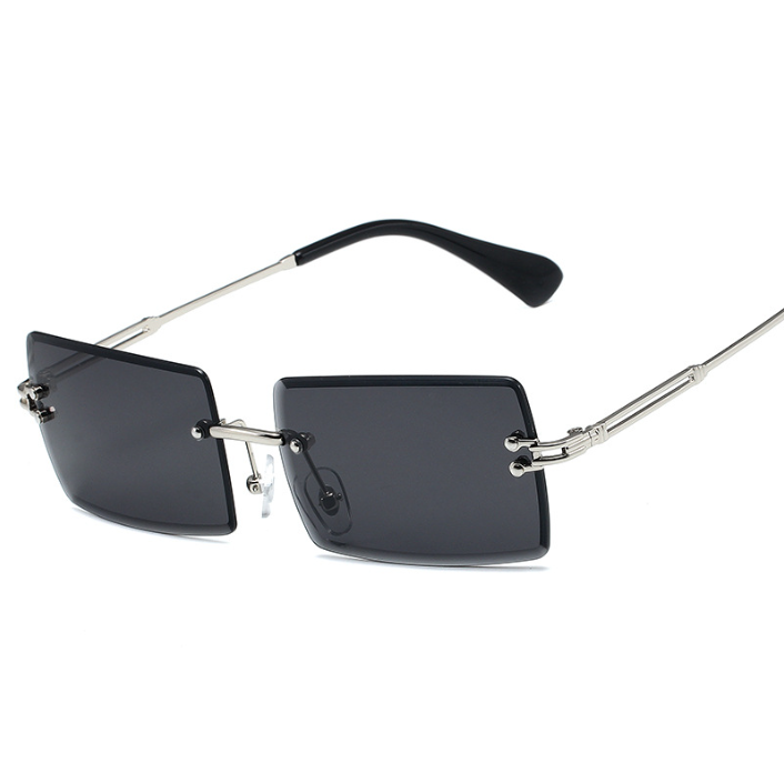 Rimless Rectangle Fashion Sunglasses shades