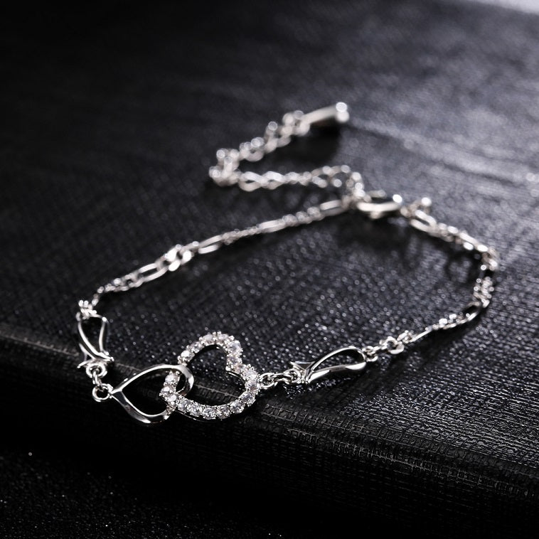 Bohemian Women's Ankle Bracelet Hollow Heart Shaped