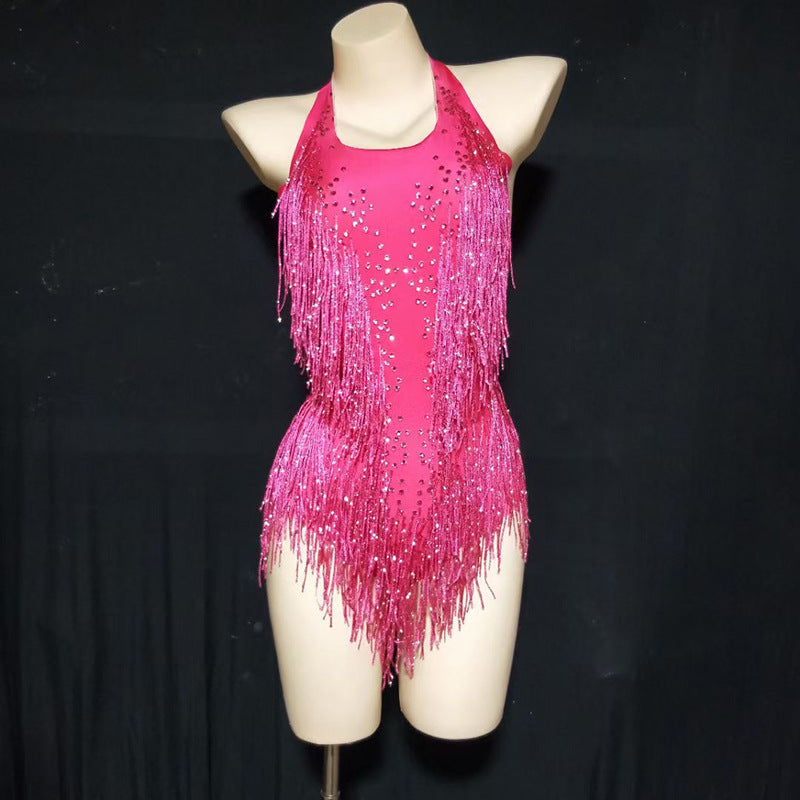 Yoga Ballet National Standard Dance Suit Tassels