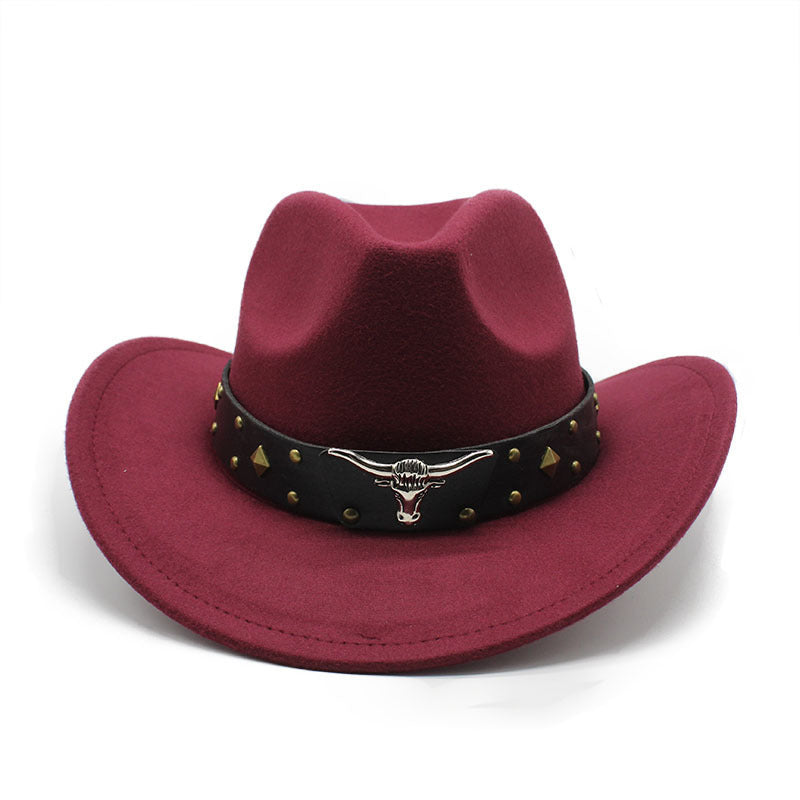 Polyester Retro Jazz Western Cowboy Hat