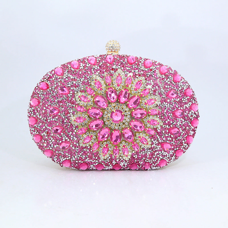 New Sunflower Diamond Evening Bag Women's Cheongsam Formal Dress Evening Handbag