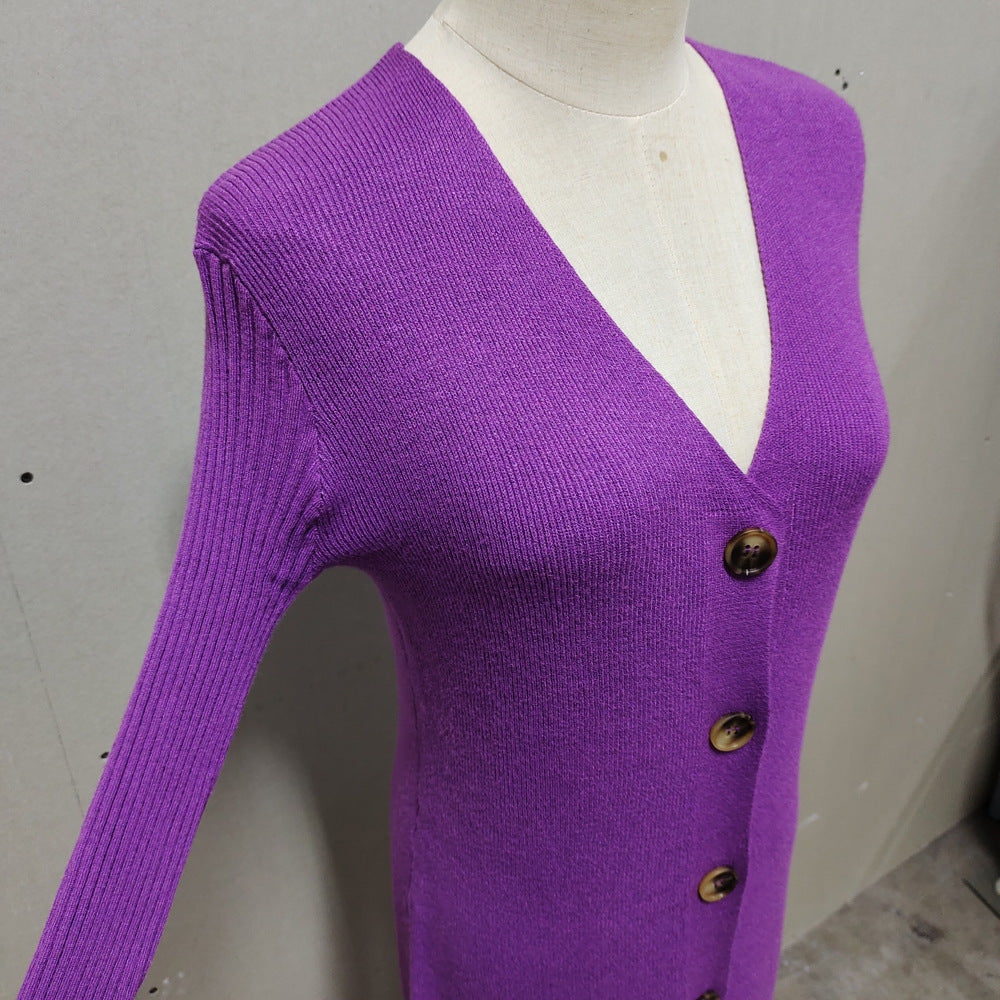 Be Slim Fit Long sleeve Sweater dress -girl season boutique