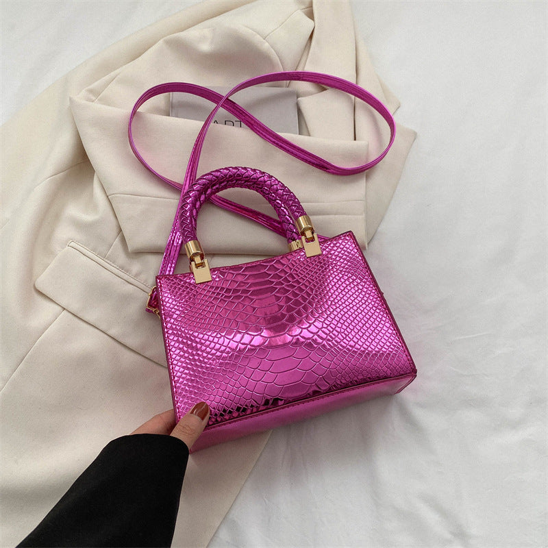 Fashion Snake Pattern Shoulder Bag Casual Messenger Bag For Women