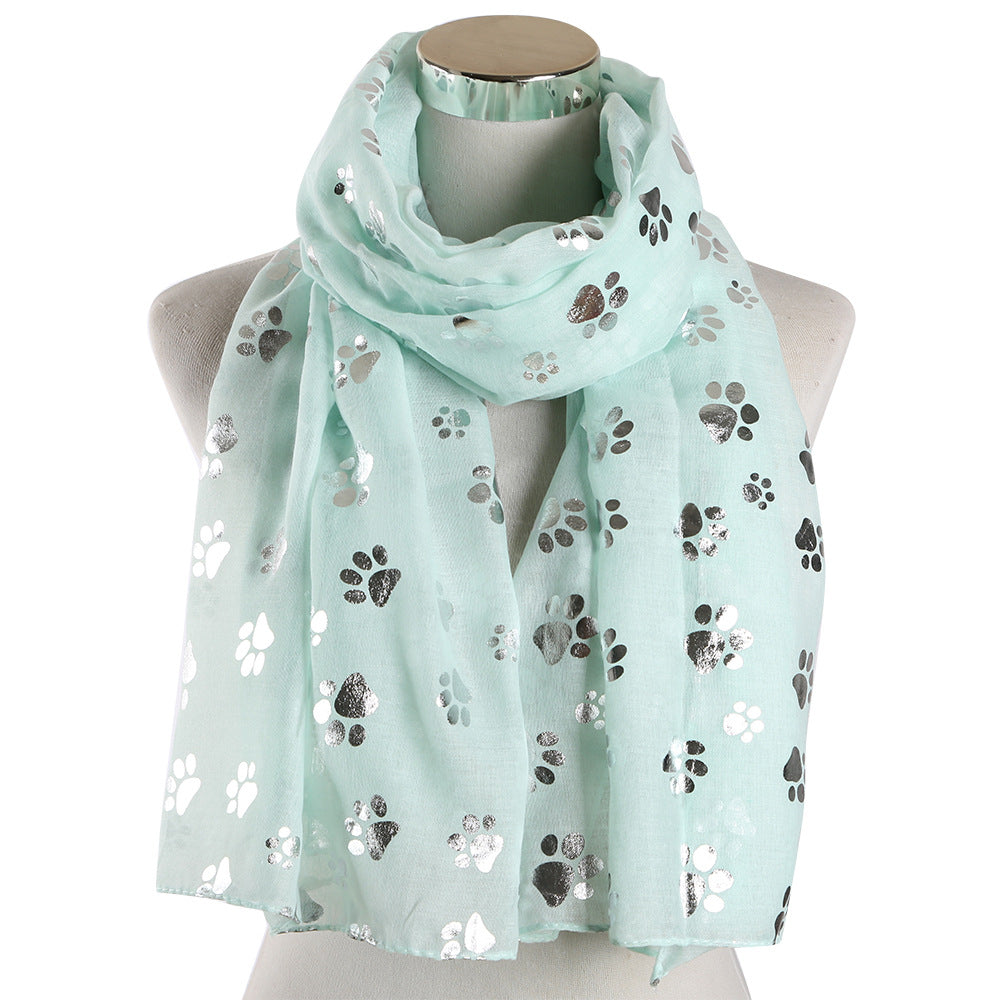 Spring And Summer European And American Polyester Printed Scarf Long Shawl