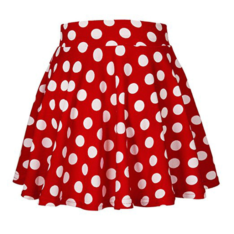 Summer Polka Dot Mini Skirt