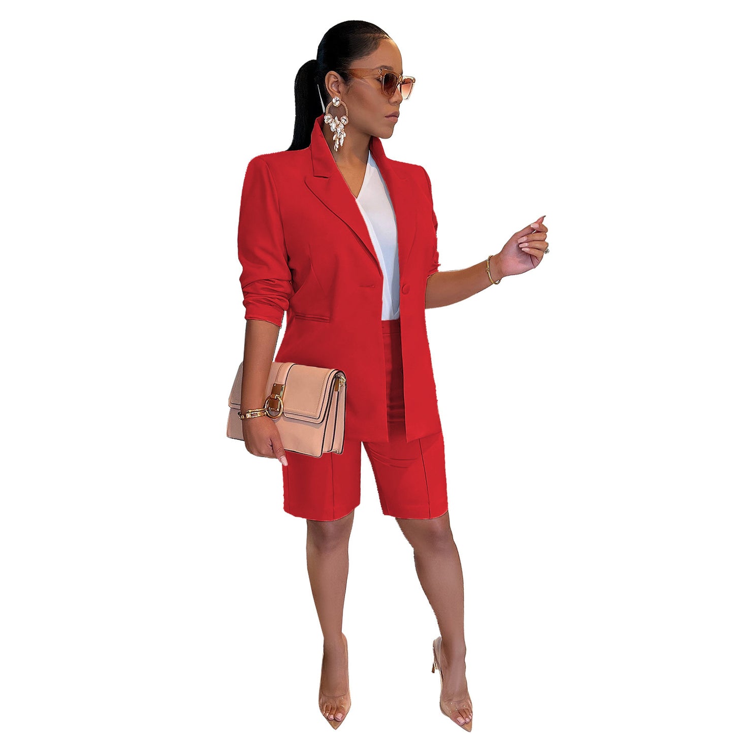 Business Coat and Shorts Leisure Suit- GIRL season Boutique