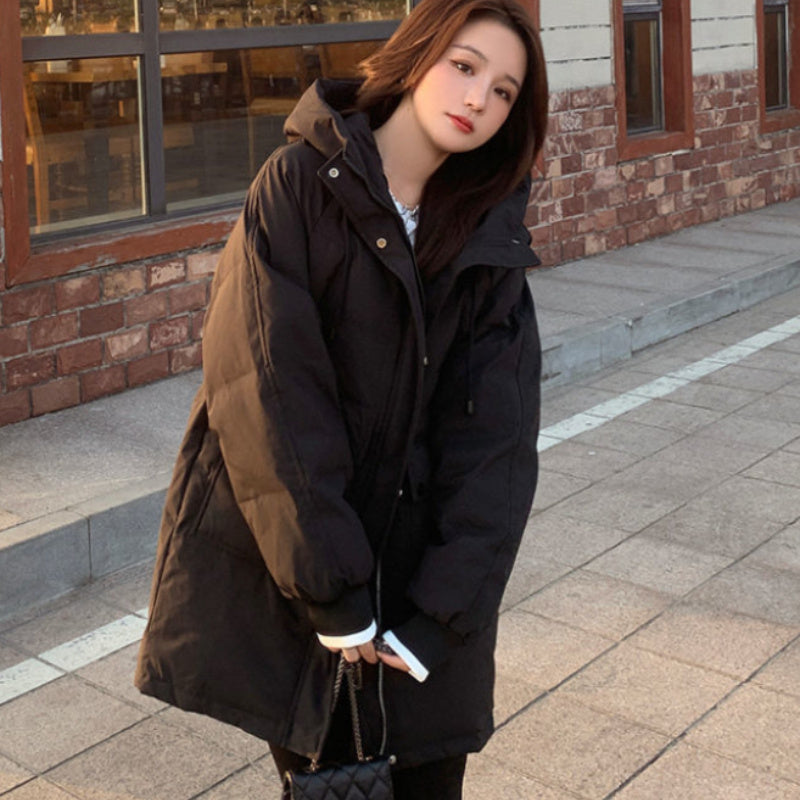 Loose Bread Suit Hooded Padded Jacket Korean