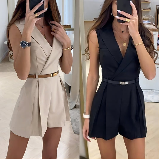 Boss Babe Temperament Commuter Suit Jumpsuit Dress