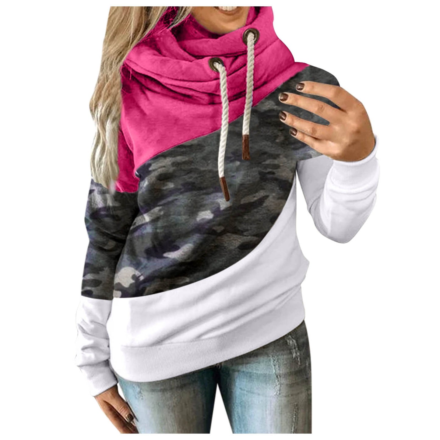 Women’s fashion Camouflage Hoodie Sweatshirt