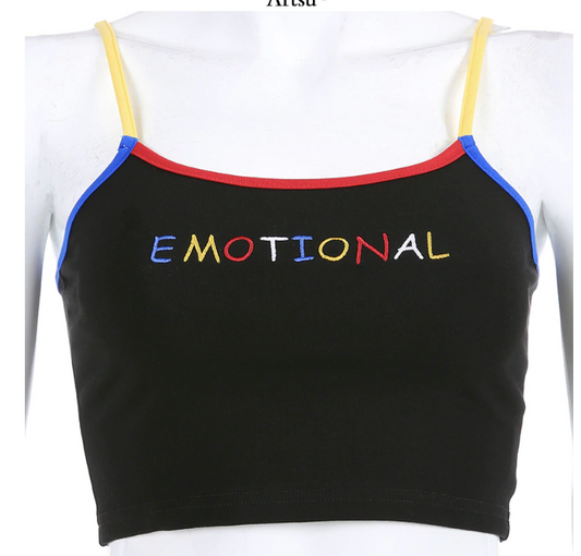 Emotional Crop Tank Top Girl Season Boutique