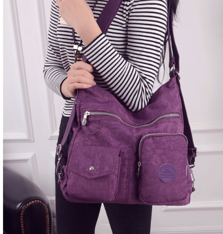 Waterproof Bylon Cloth Crossbody Bag