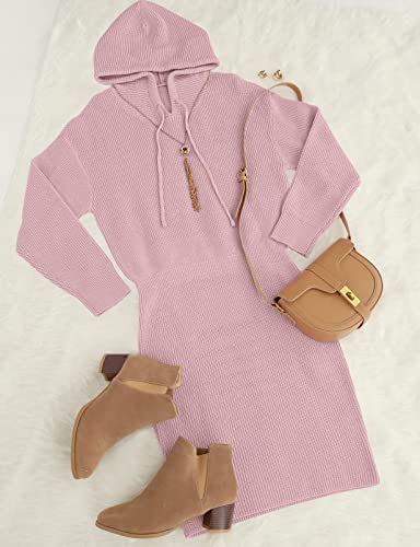 Season Hottie Hooded Bodycon Sweater Dress