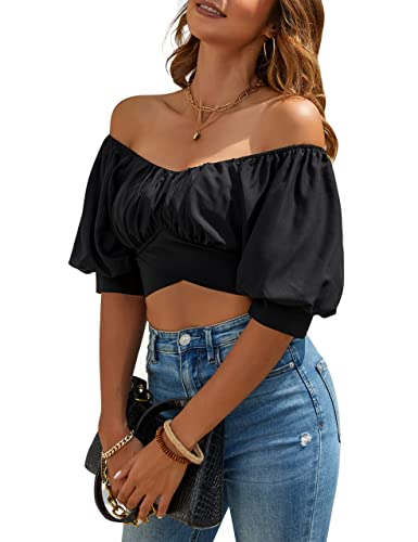 Jasmine shoulder Crop Top